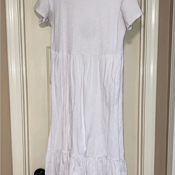 old navy short sleeve tiered dress Short-Sleeve Tiered Slub-Knit Mini Swing Dress
